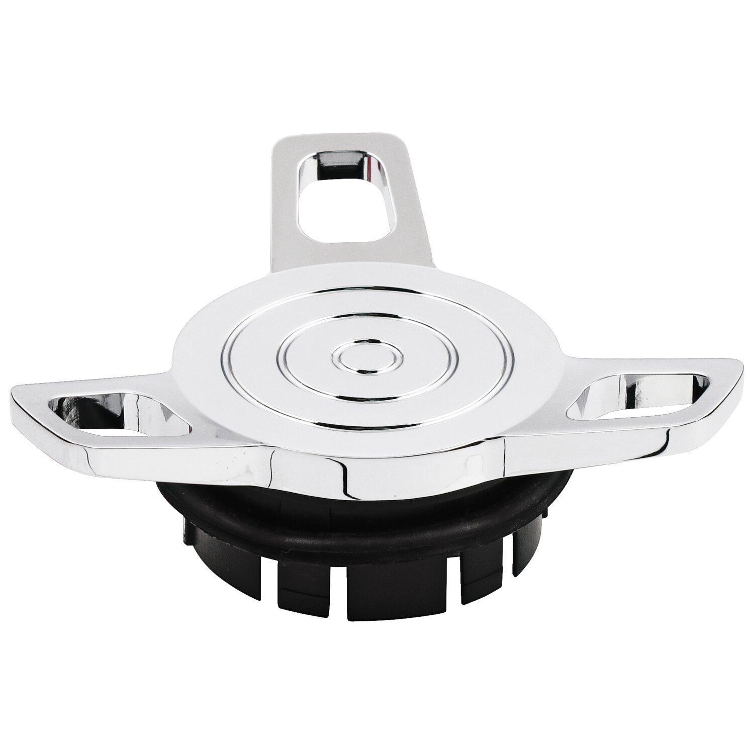 Gascap, spinner. dummy, Silver, Chrome