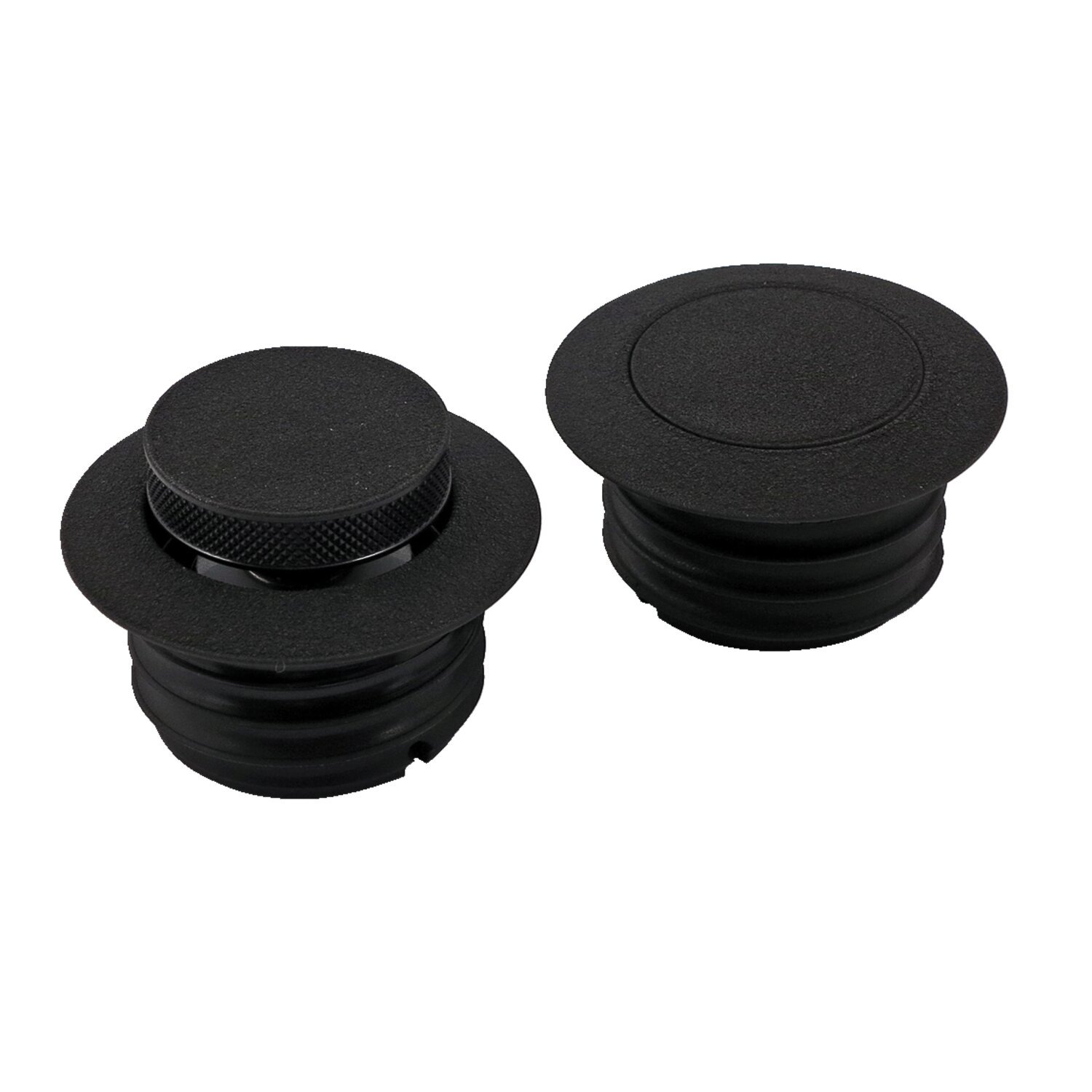 Gas cap, pop-up vented, Black, Wrinkle