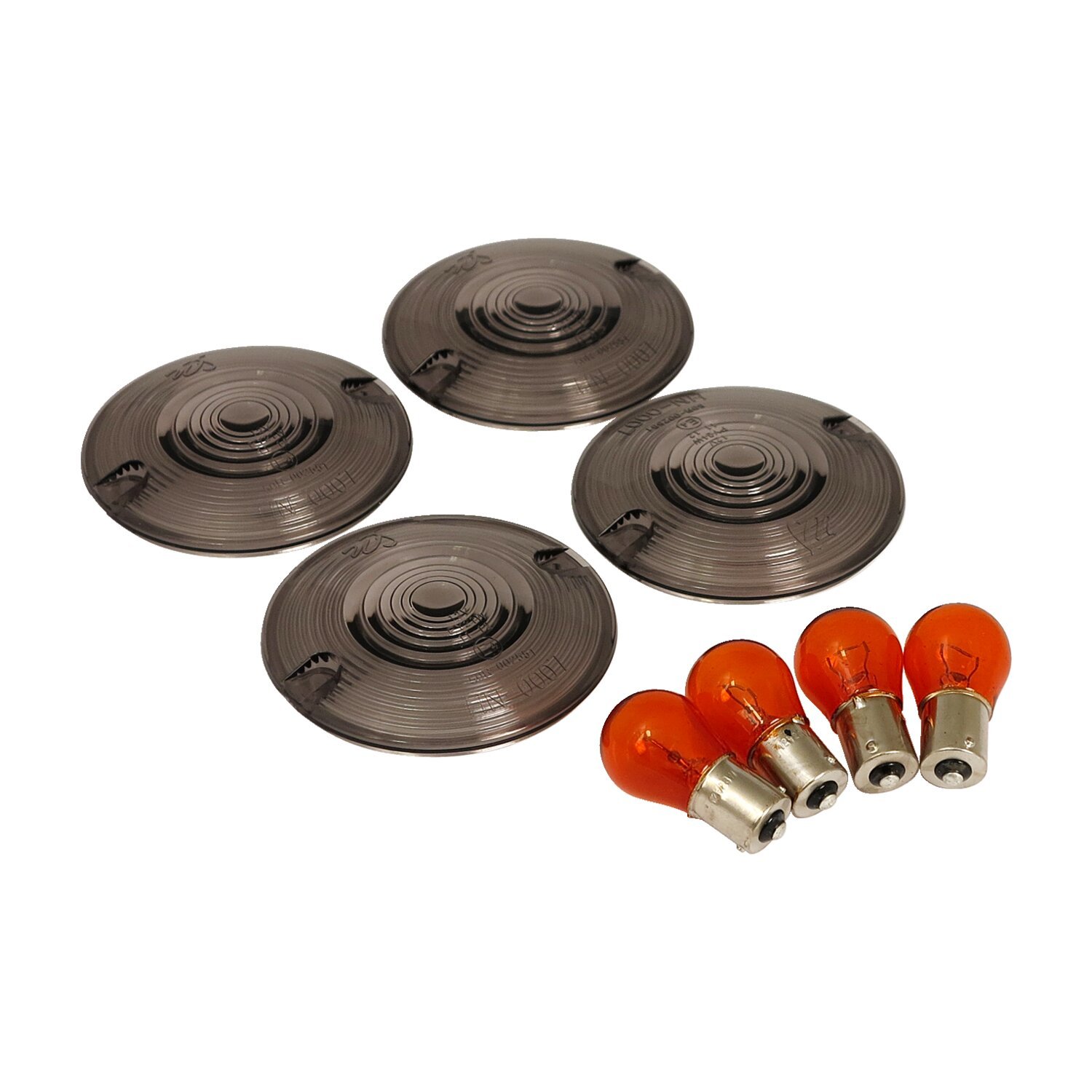 Turn signal flat lens kit, smoke