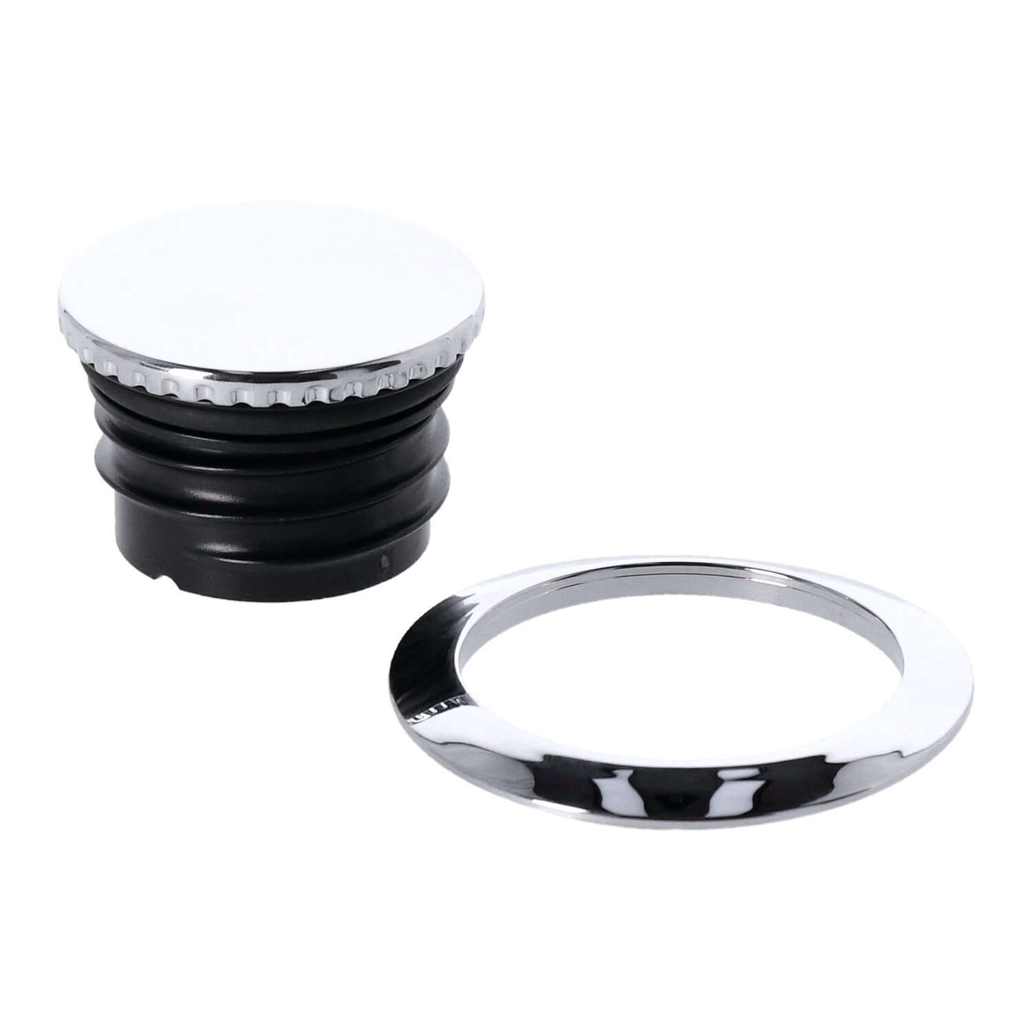 Pop-up gas cap set, Chrome