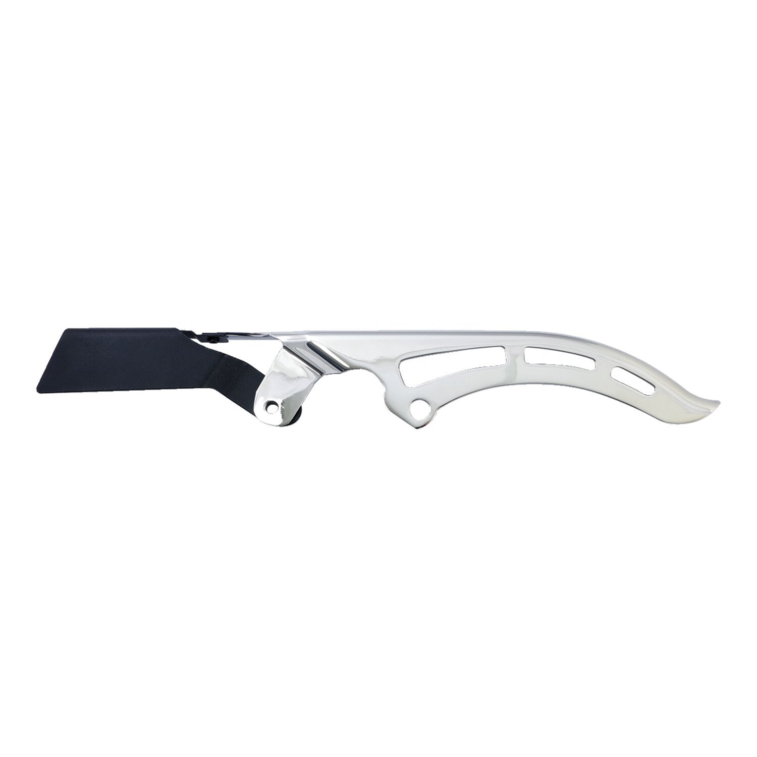 Shorty upper belt guard, Silver, Chrome
