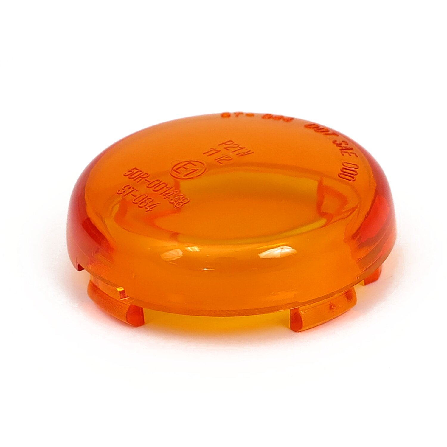 Turn signal lens bullet, amber