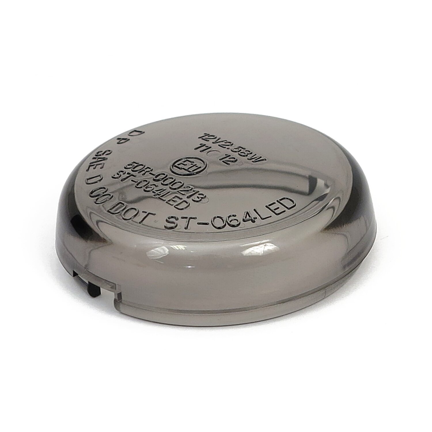Turn signal lens bullet, smoke, Clear