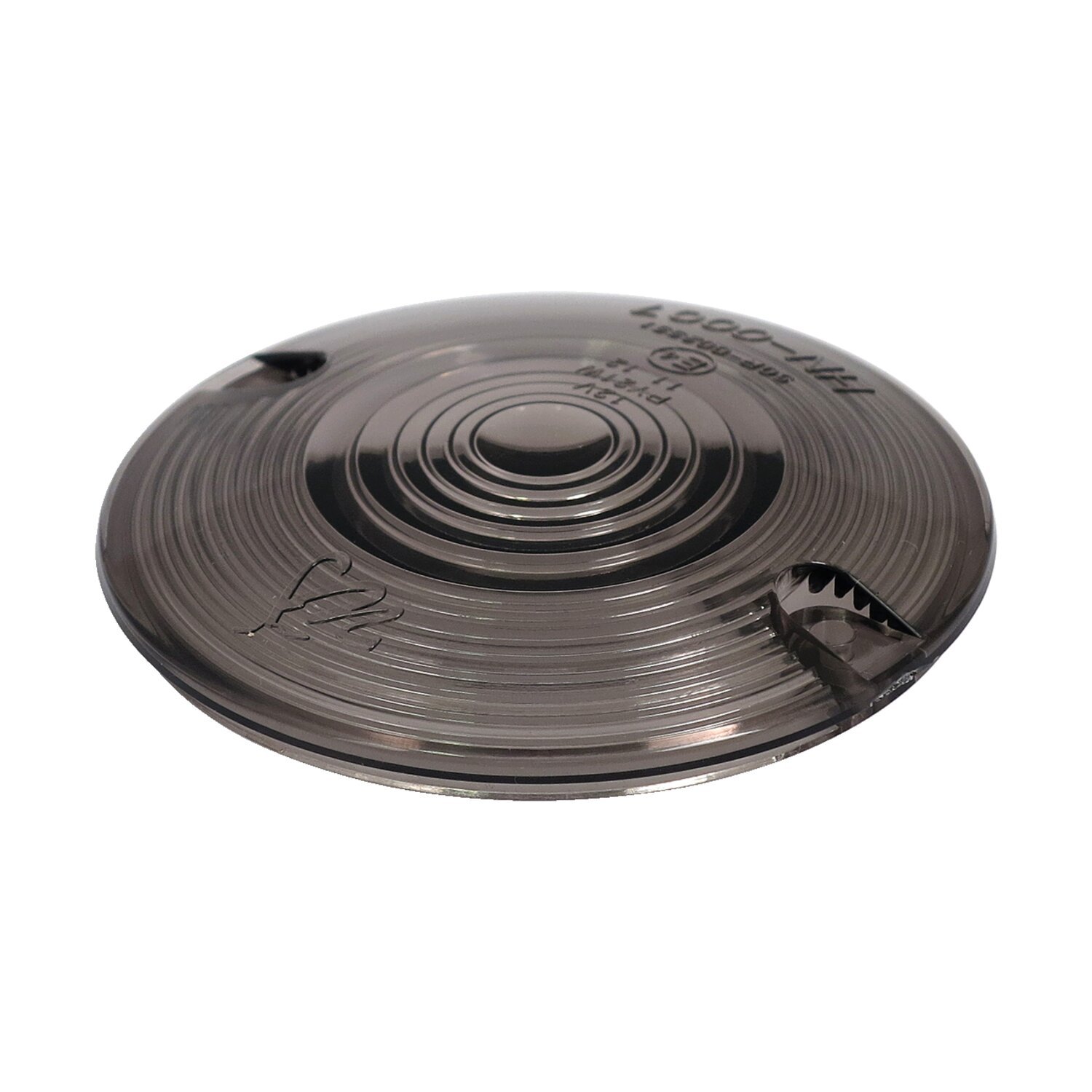 Replacement turn signal lens. flat lens. Smoke, Gray