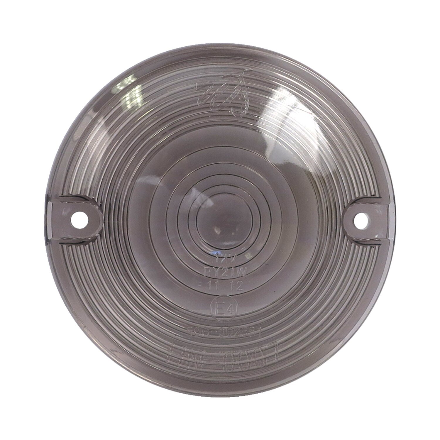 Replacement turn signal lens. flat lens. Smoke, Gray