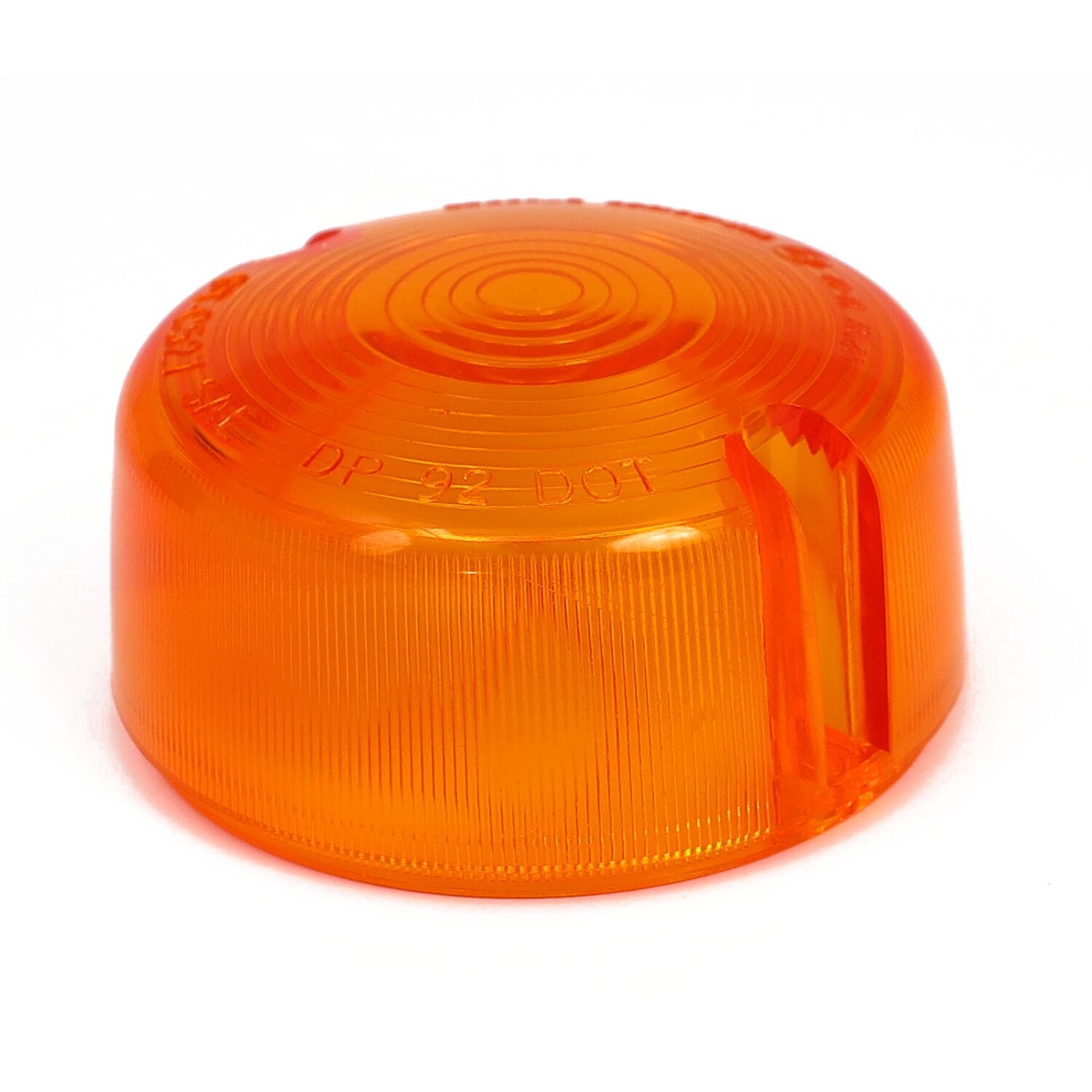 Turn signal domed lens, amber