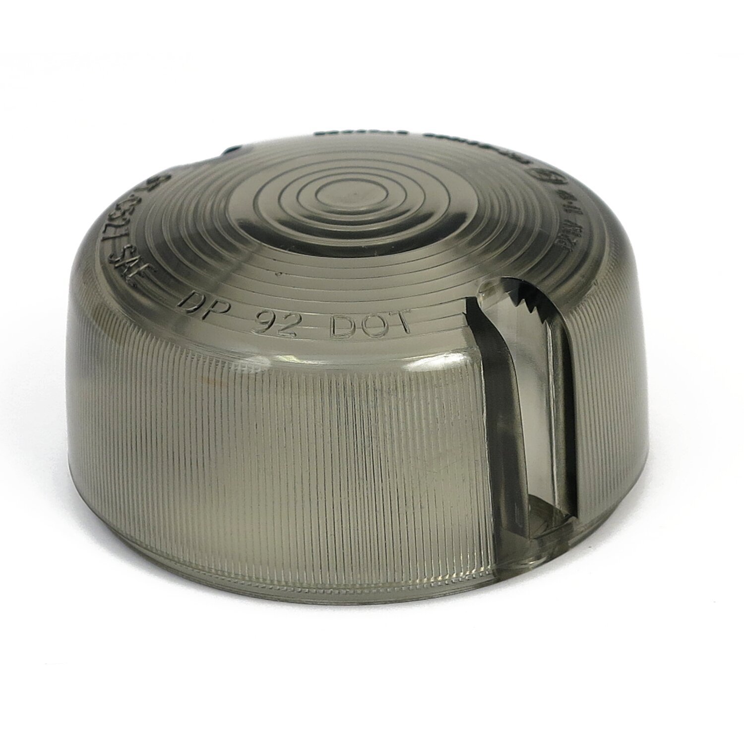 Turn signal domed lens, smoke