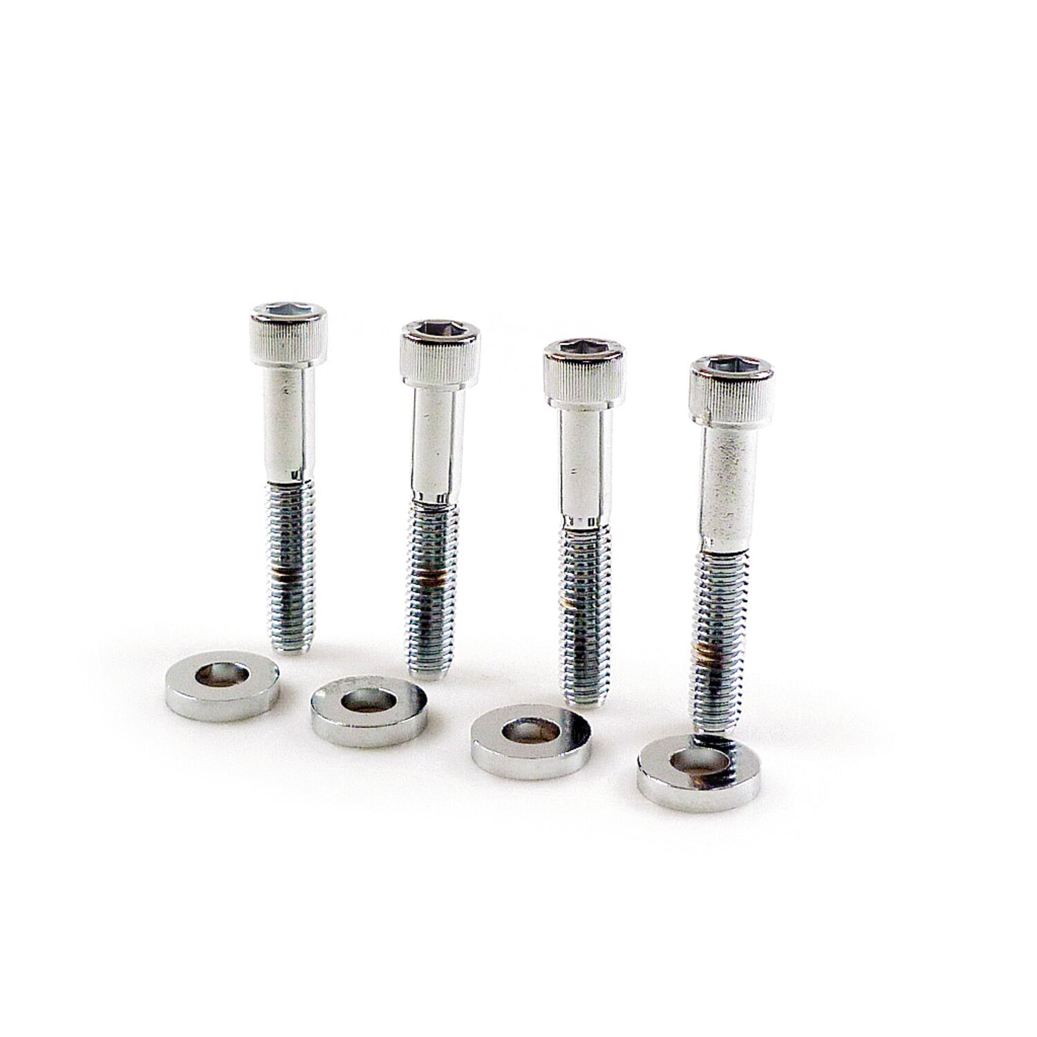Caliper bolt kit, banana. allenhead, Chrome