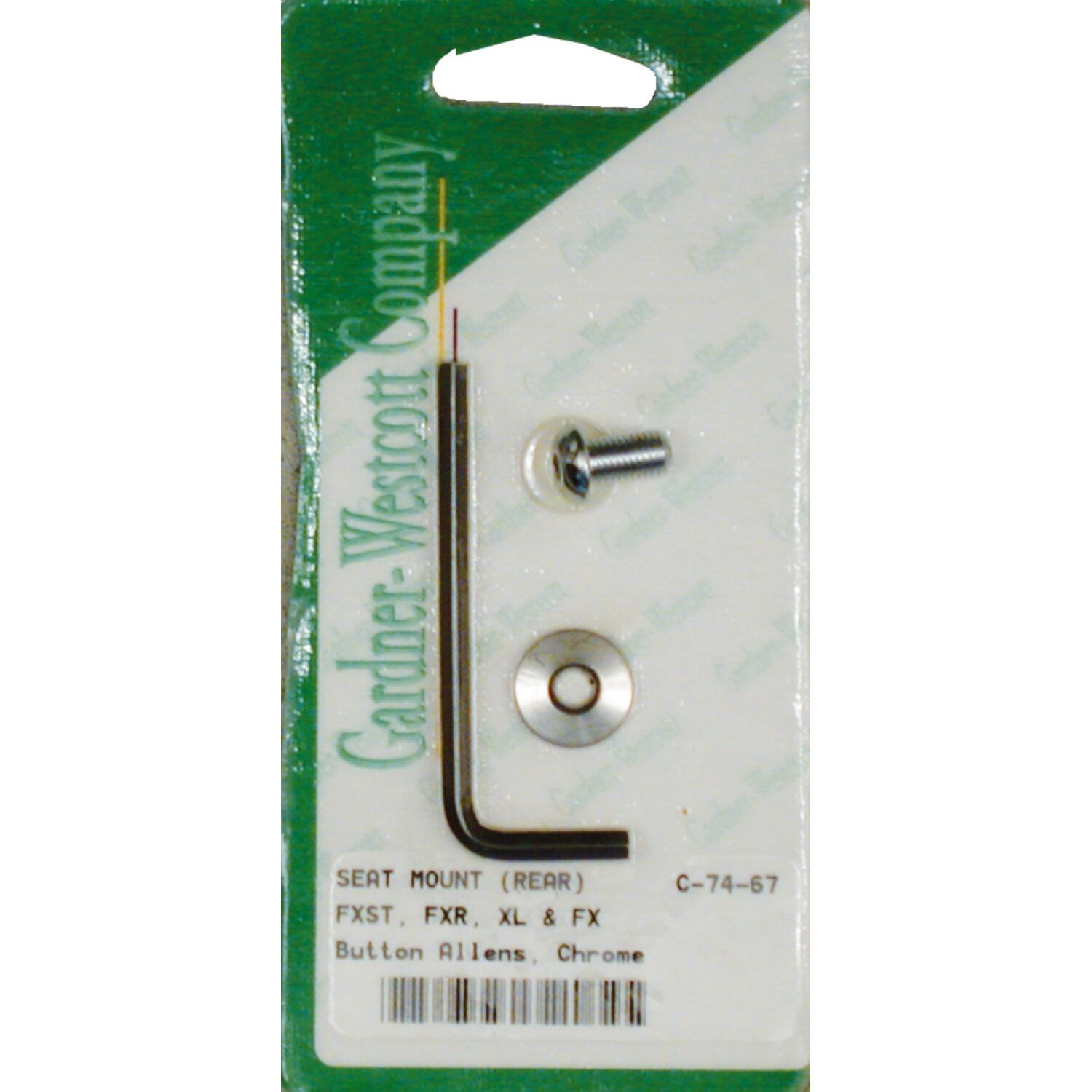 Gardner-Westcott, seat to fender mount kit. 1/4-28, Chrome