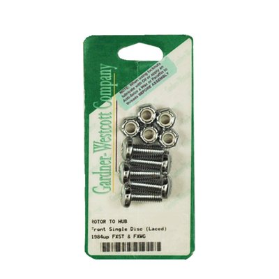 Incl. 5 X 5/16-18 x 3/4" + 5 x 5/16-18 locknuts, front, laced wheel, dual disc buy two