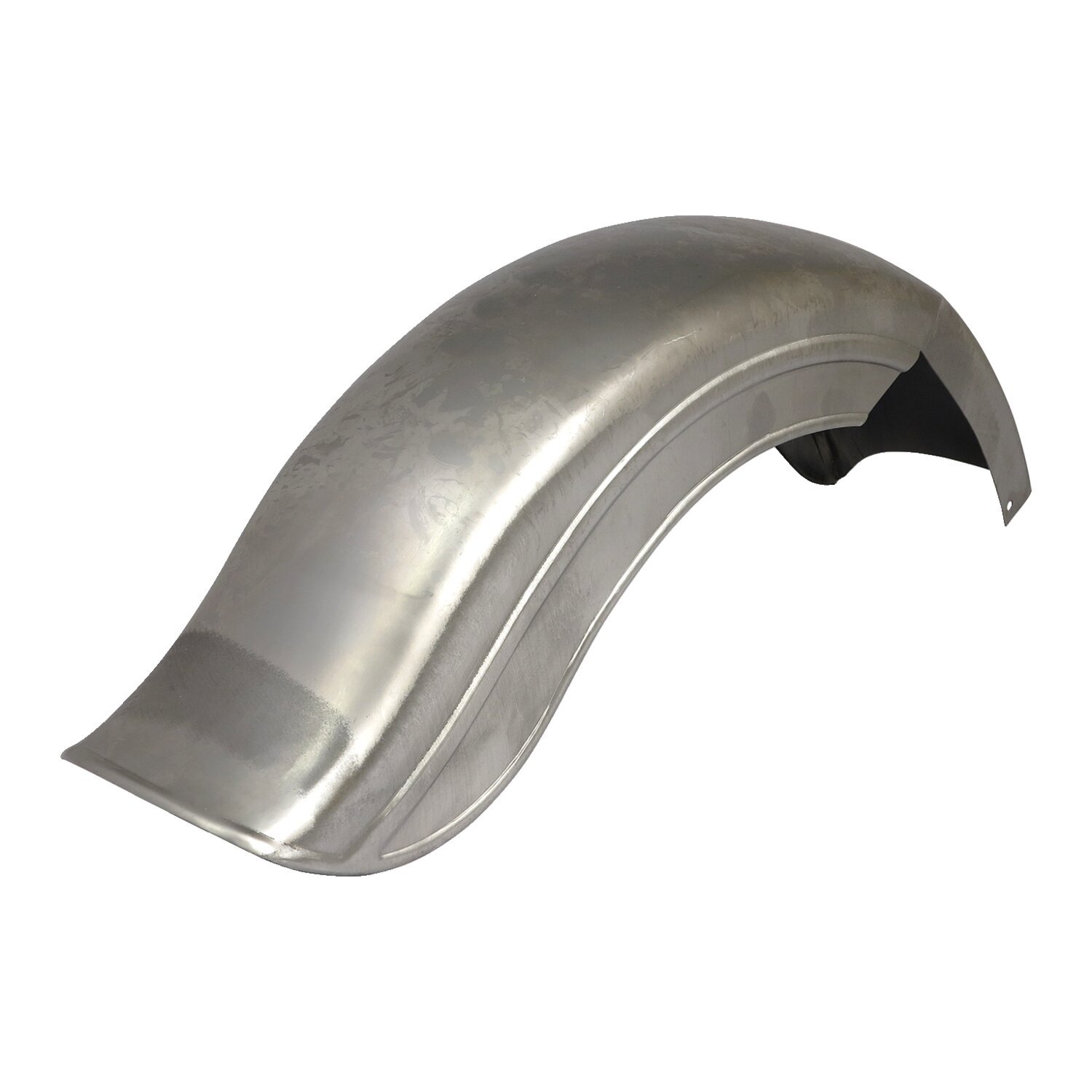 Custom Fat Bob rear fender, right side chain, Unpainted, Raw
