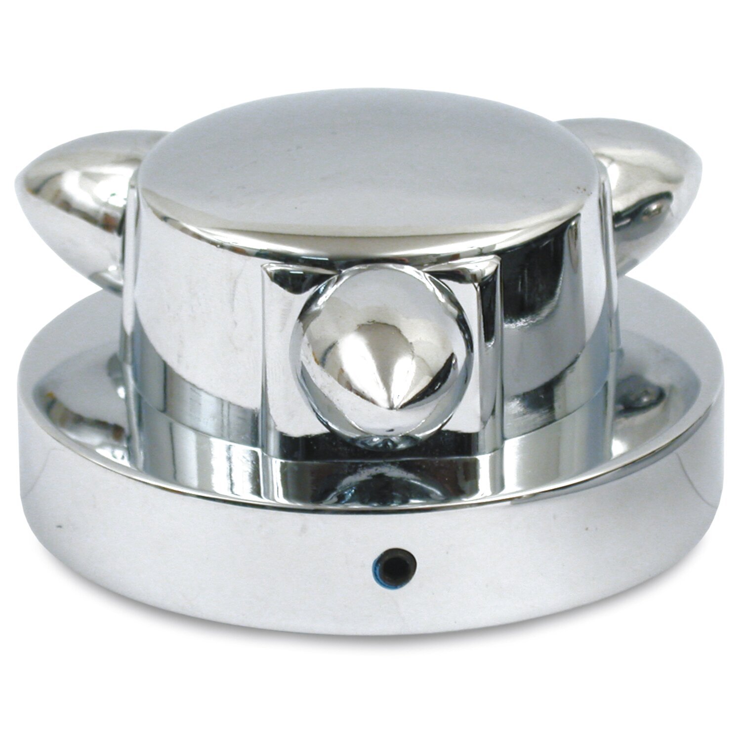 Kromett, gas cap cover large, Chrome