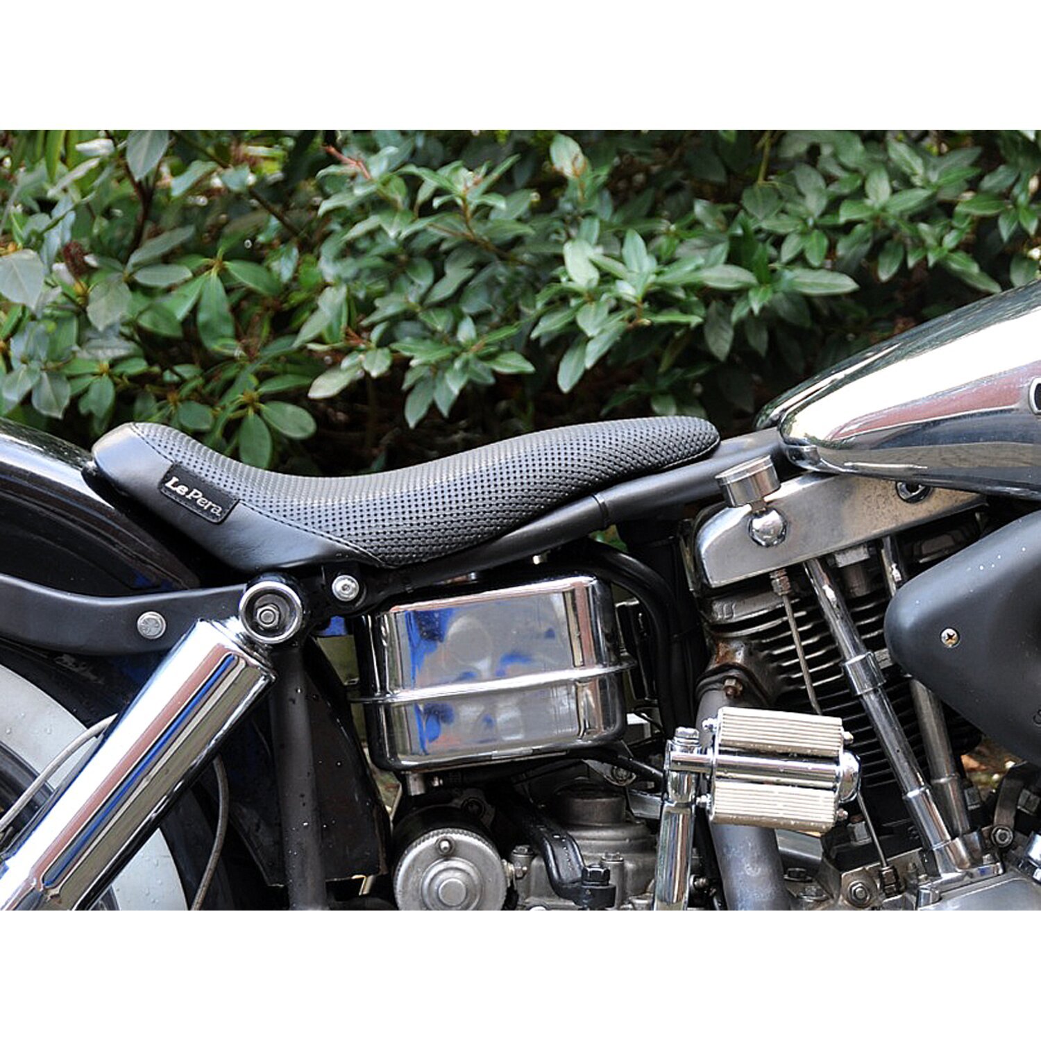 8.75 inch — LePera, Bare Bones solo seat, Black, Basket Weave