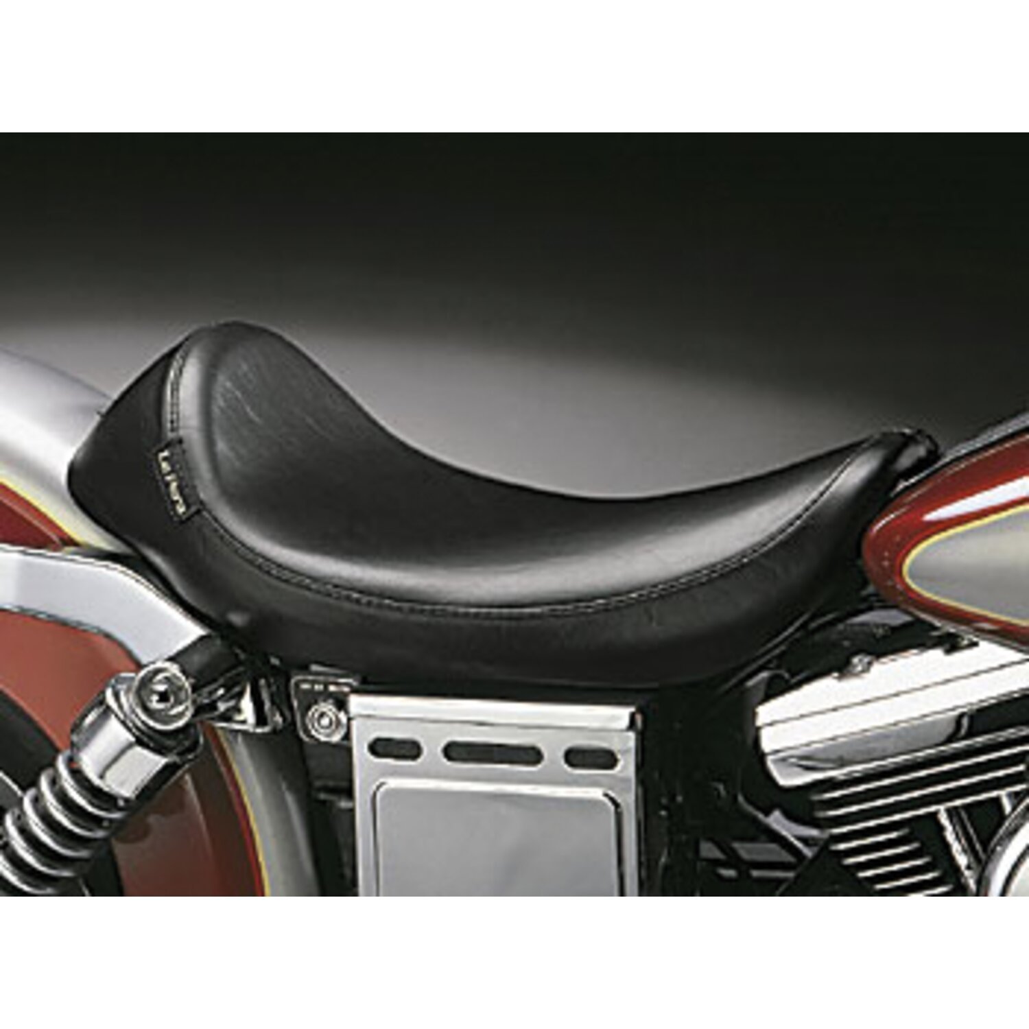 11 inch — LePera, Silhouette Deluxe solo seat. Smooth, Black