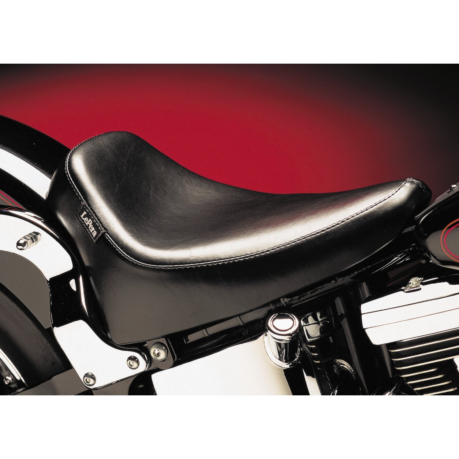 12 inch — LePera, Silhouette Deluxe solo seat. Smooth, Black