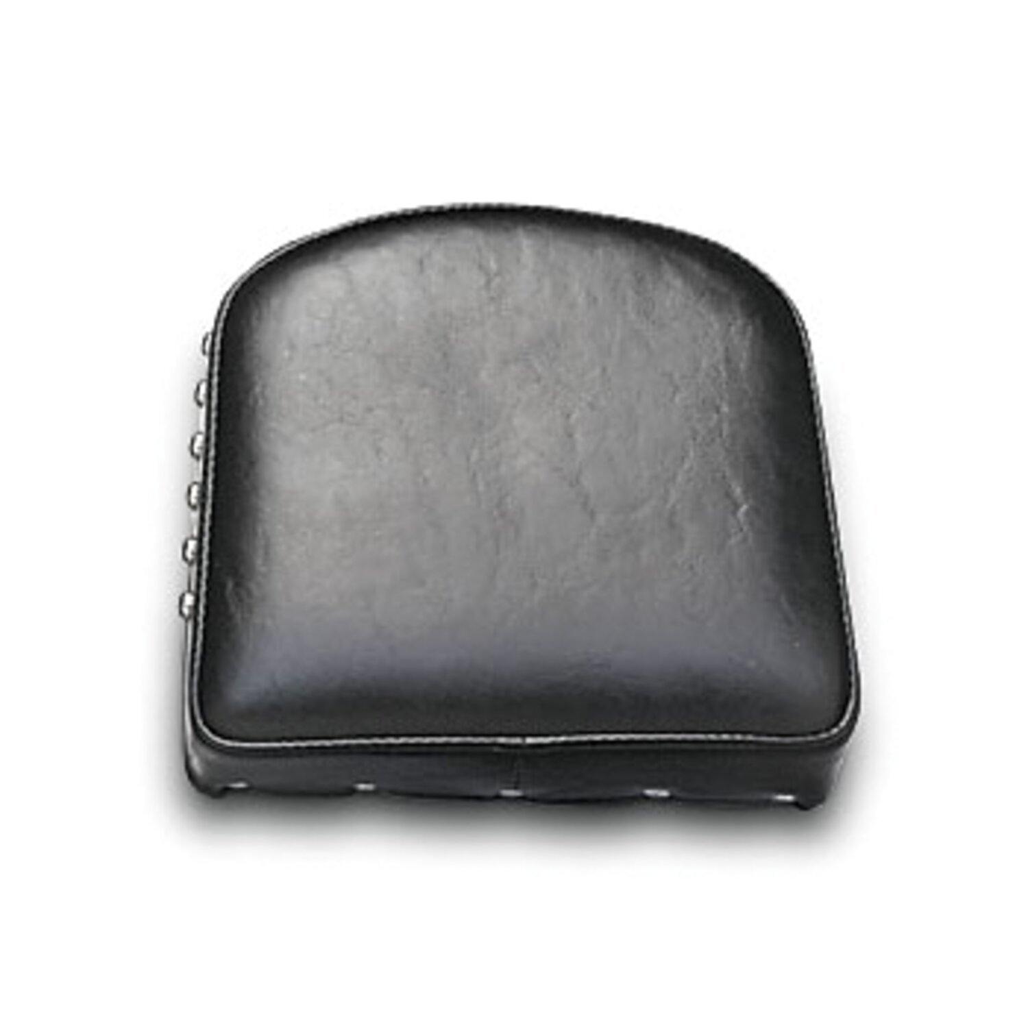 LePera, sissy bar back pads. Smooth. Studs, Black, Plain