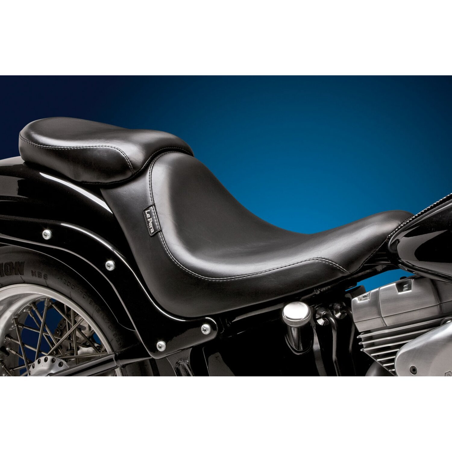 12 inch — LePera, Silhouette Deluxe solo seat. Smooth, Black