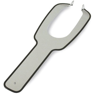 Chrome plated steel with rubber trim. Smooth. Fits Fat Bob Tanks with dual gauges. 
OEM reference 61647-77, 61647-77T & 94908-84T.