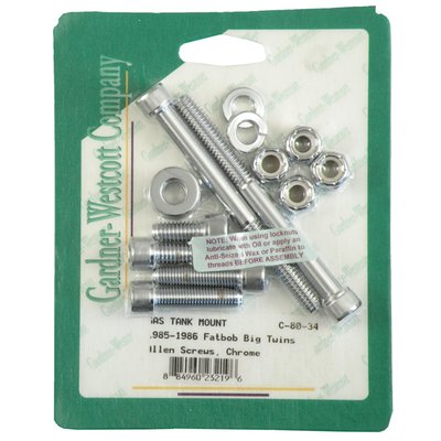 Late style. 
Chrome plated. 
Used to mount late style Fat Bob style fuel tanks. 