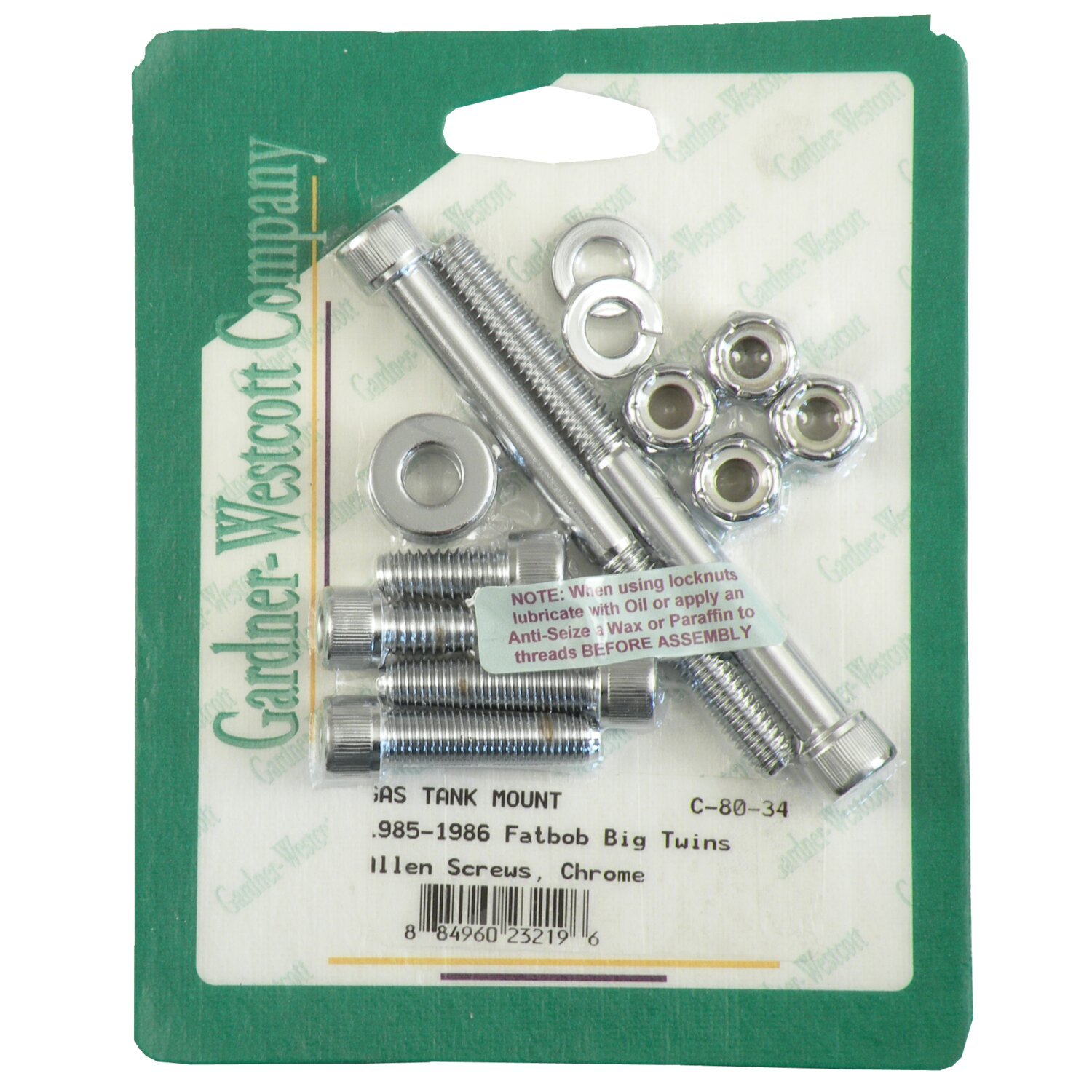 Gas tank mount kit. Allen head
