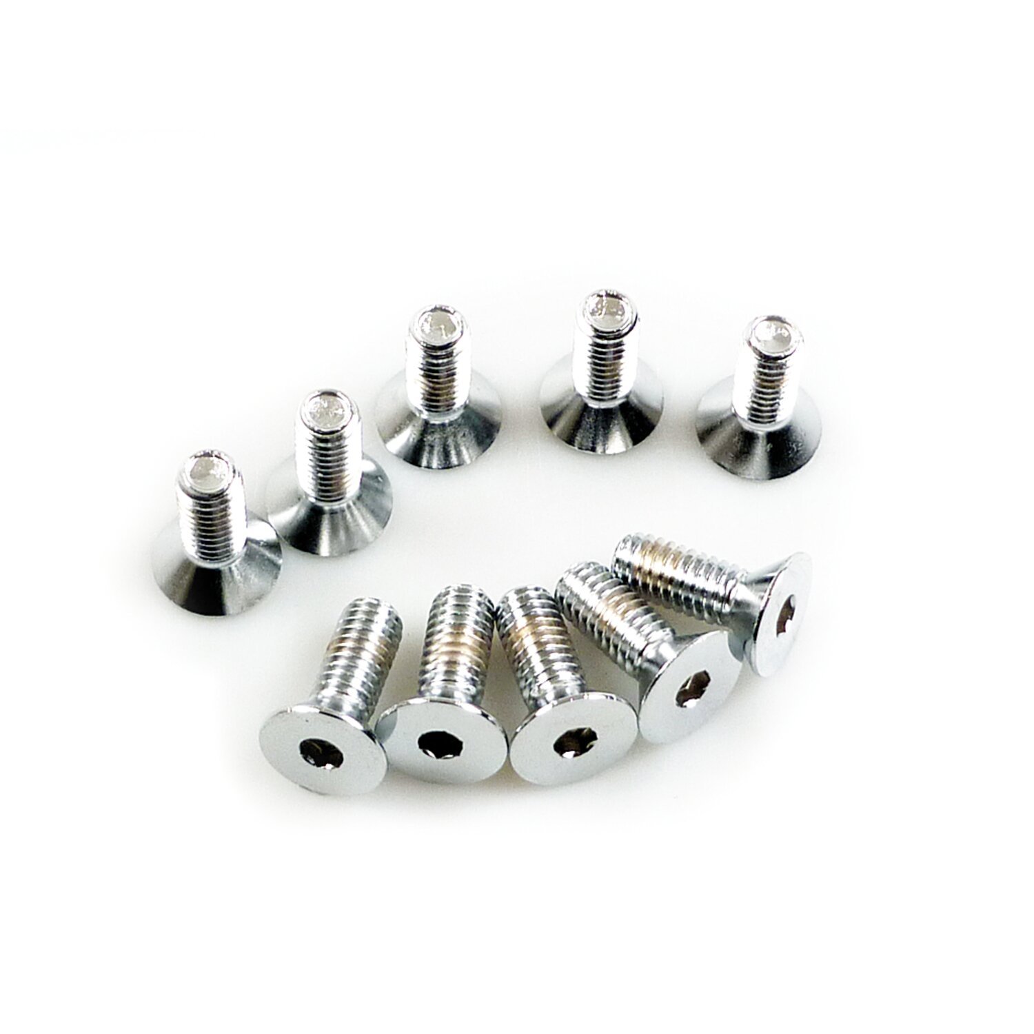 Brake rotor bolt kit, tapered flathead