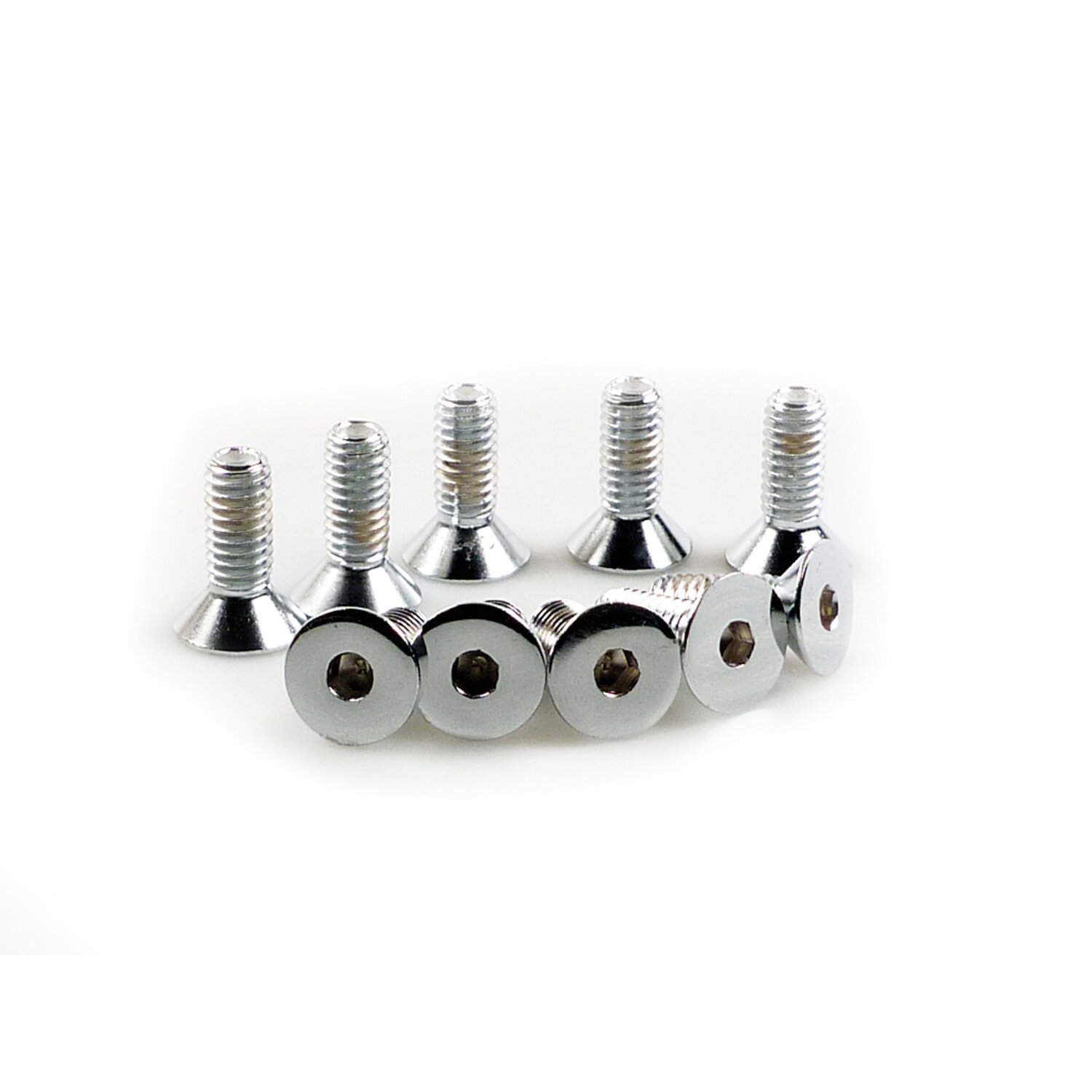 Brake rotor bolt kit, tapered flathead