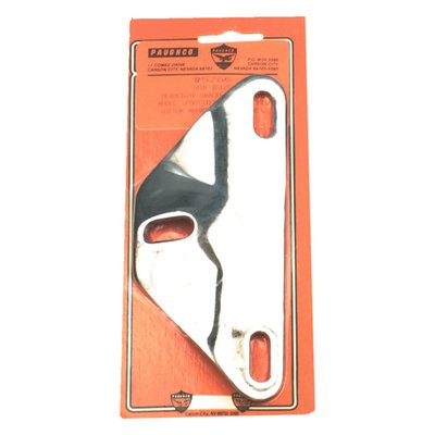 Chrome plated steel. 
For FXWG and FXST models and customs with 4-1/2" (11.4cm) center-center mounting holes. 
