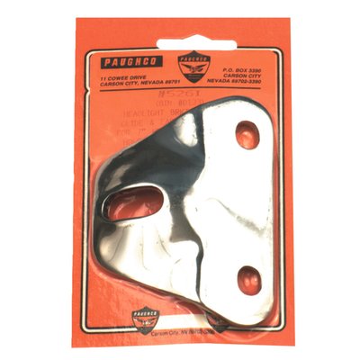 Chrome plated steel. 
For 68-84 FL models and customs with 2-1/2" (6.4cm) center-center mounting holes.