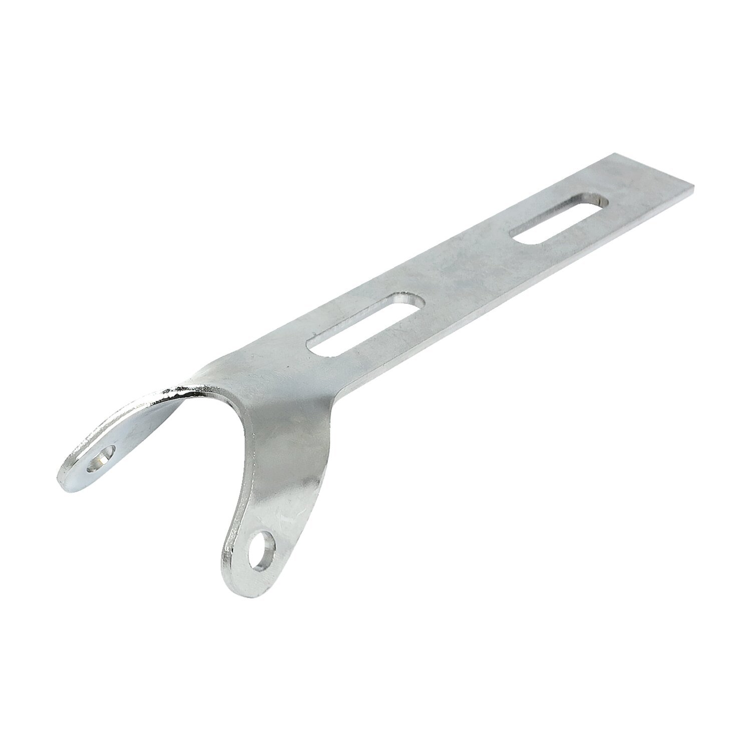 Universal solo seat hinge, round mount, chrome