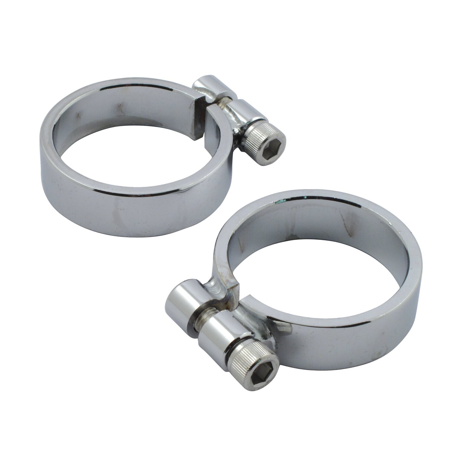 XL Sportster heavy duty header clamps, Chrome