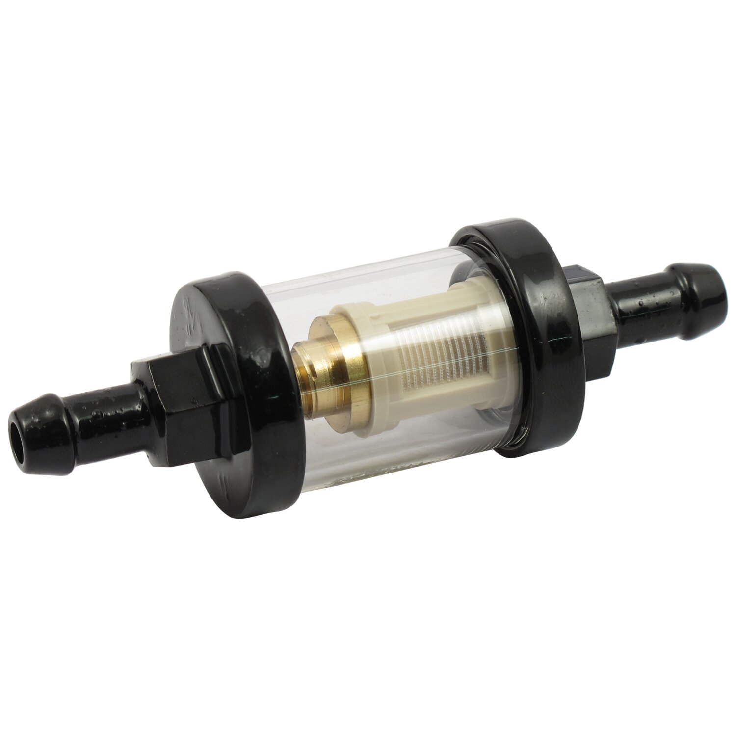 Clear-view fuel filter, 5/16 ID, Black