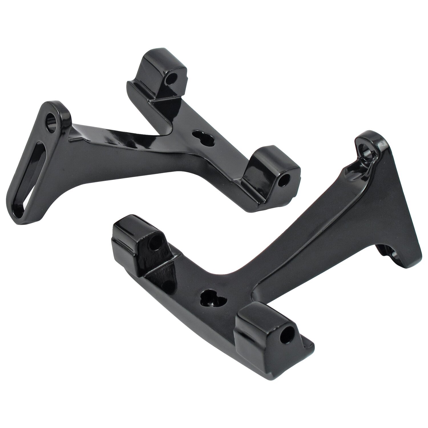 Mount bracket, passenger floorboard. Stock height, Black