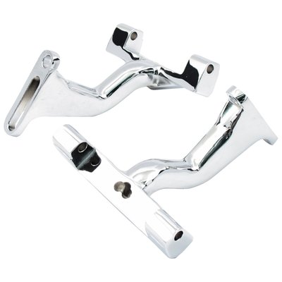 Raises floorboard position approx. 2-1/2" (6.4cm) higher. Fits Touring models with most stock and stock style passenger floorboards as stock style replacement that is higher than stock. 
OEM replacement reference 50789-99 (=black version)