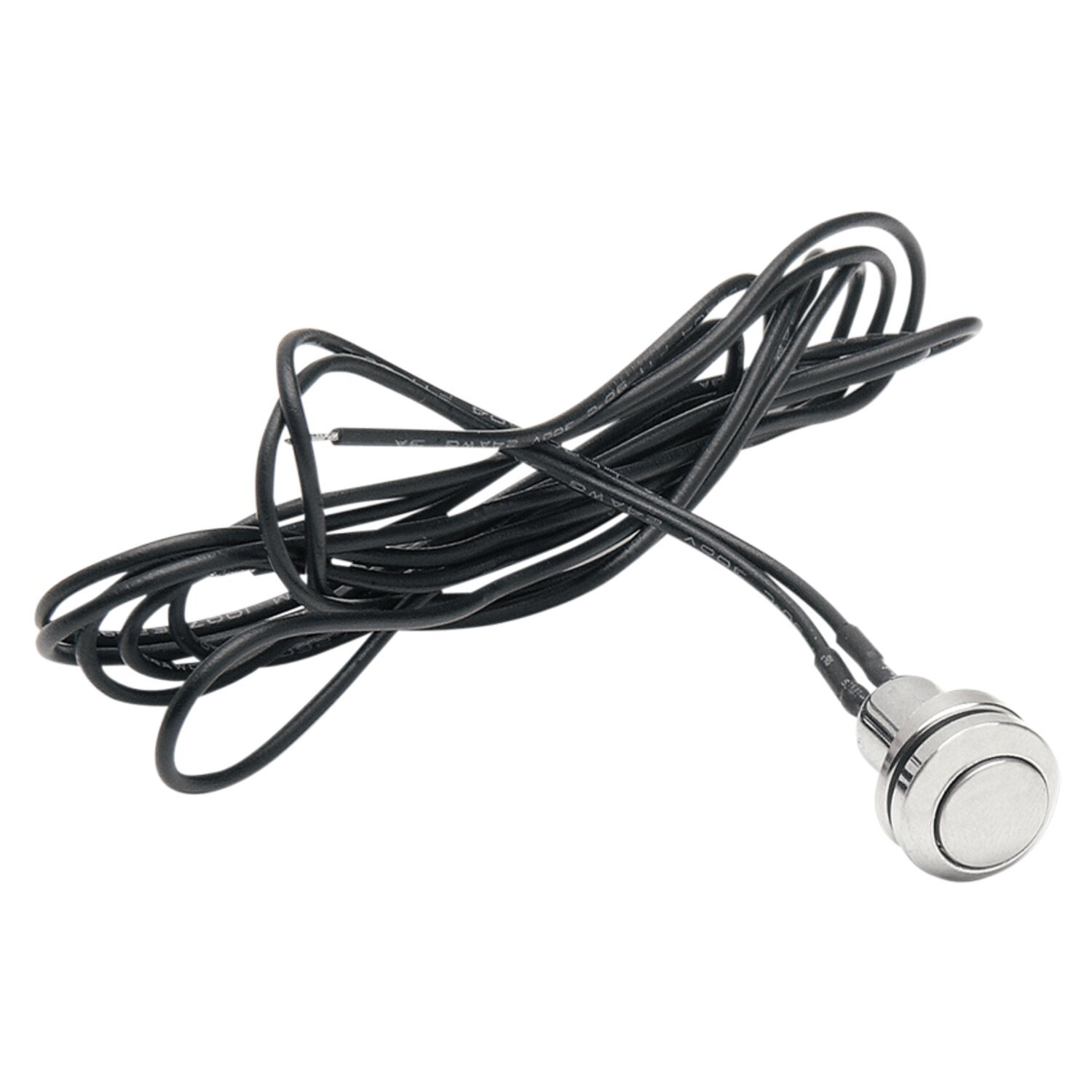 Smooth push button switch, Silver, Chrome