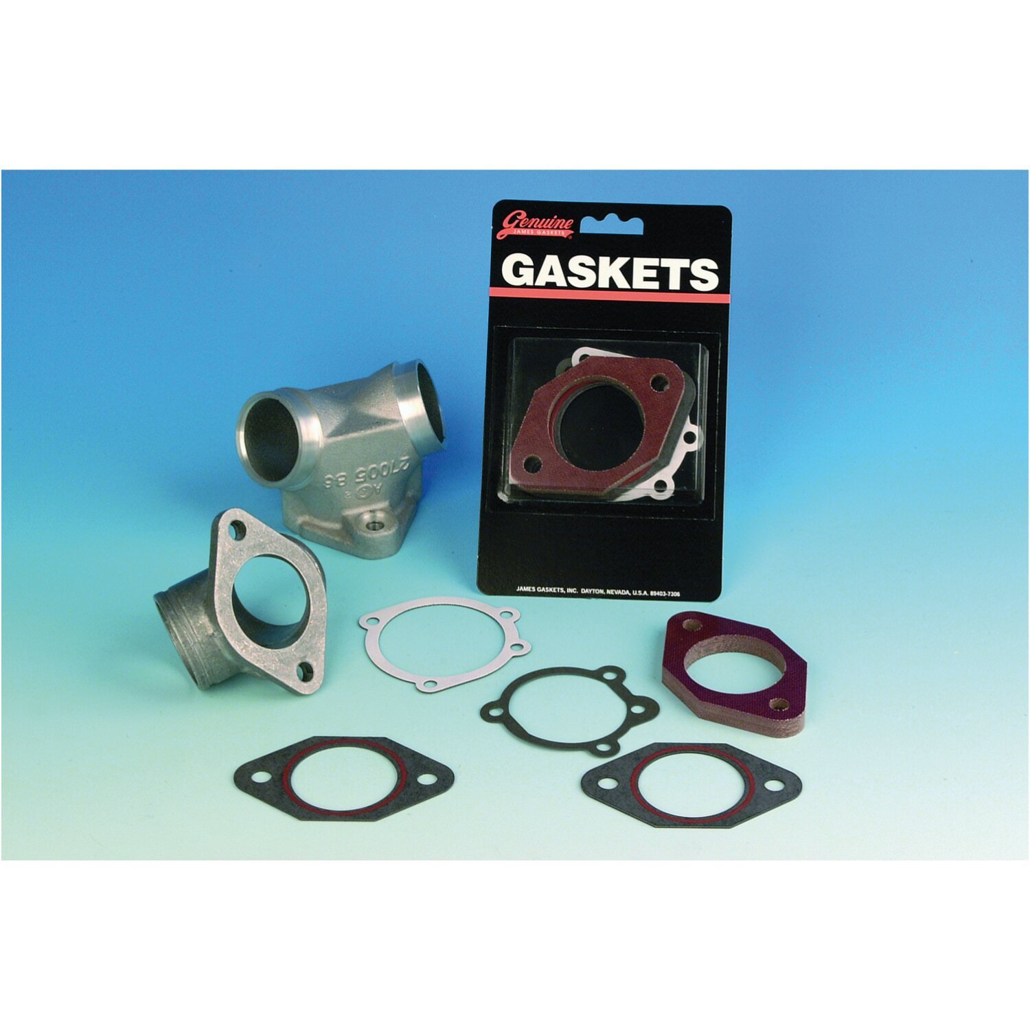 James, carburetor mount kit. Keihin butterfly