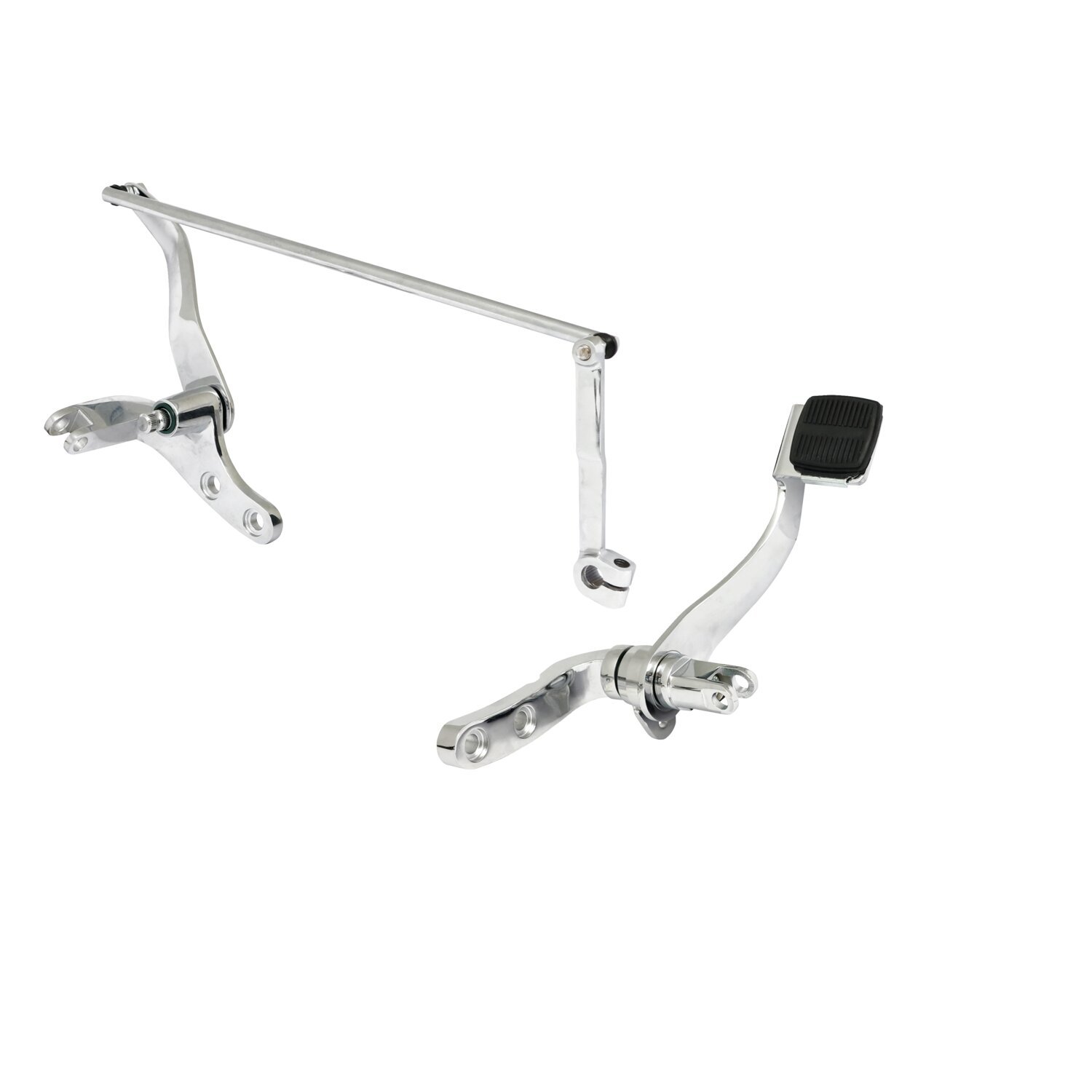 Dyna forward control assembly. Chrome, Unpainted