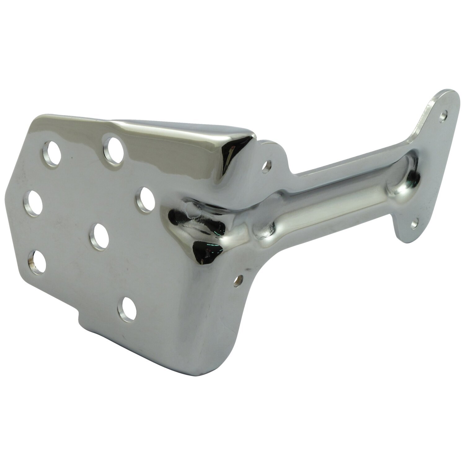 Voltage regulator/rectifier bracket, Silver, Chrome