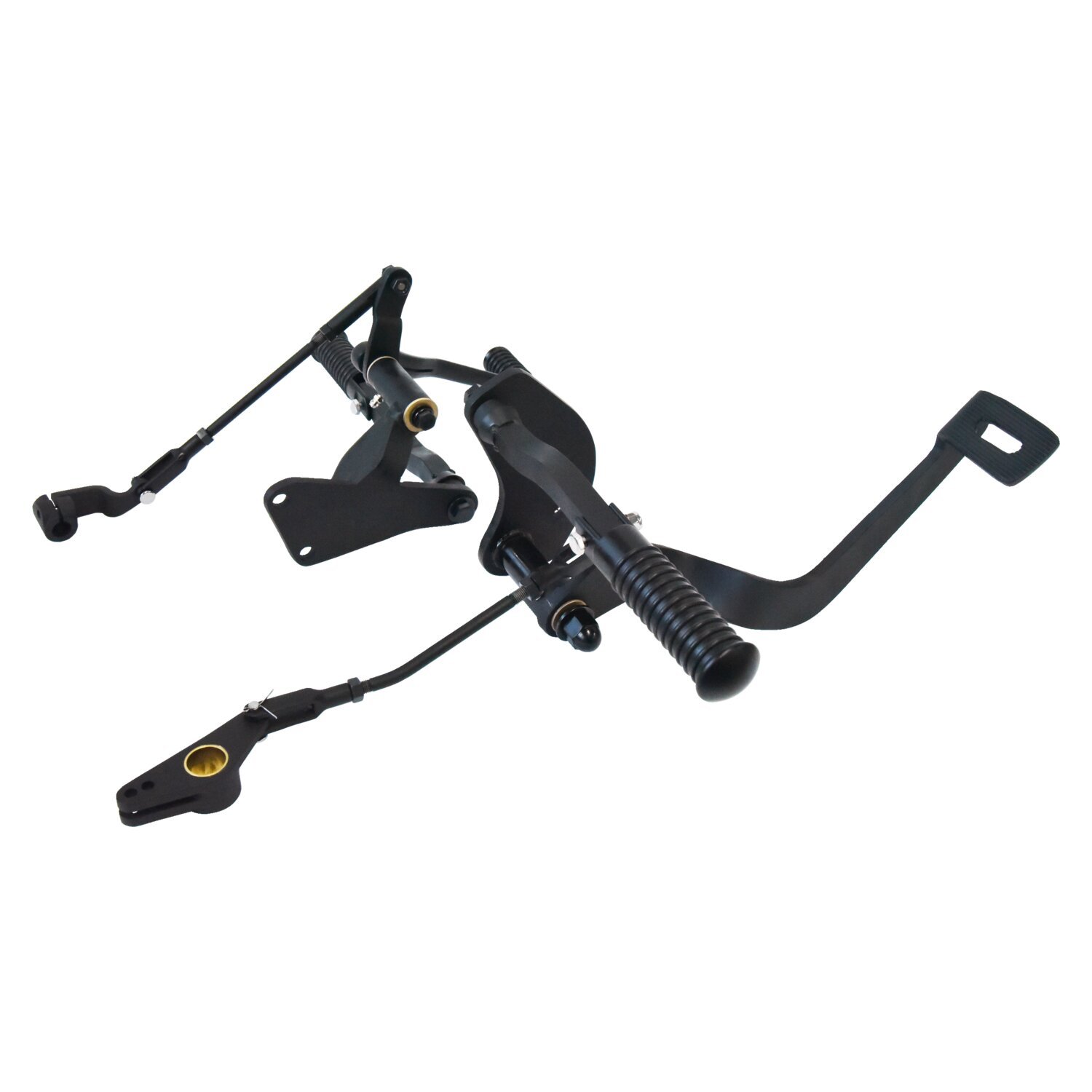Evo XL forward control kit. O-ring pegs, Black, Matte