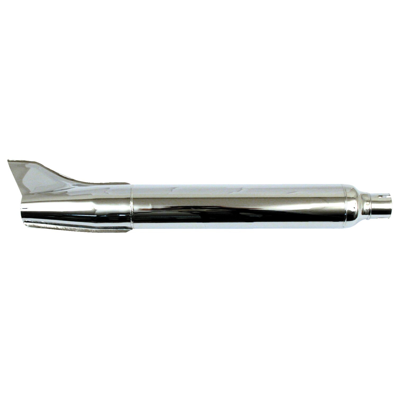 58-66 OEM style rocket Fishtail muffler 28" long, Chrome