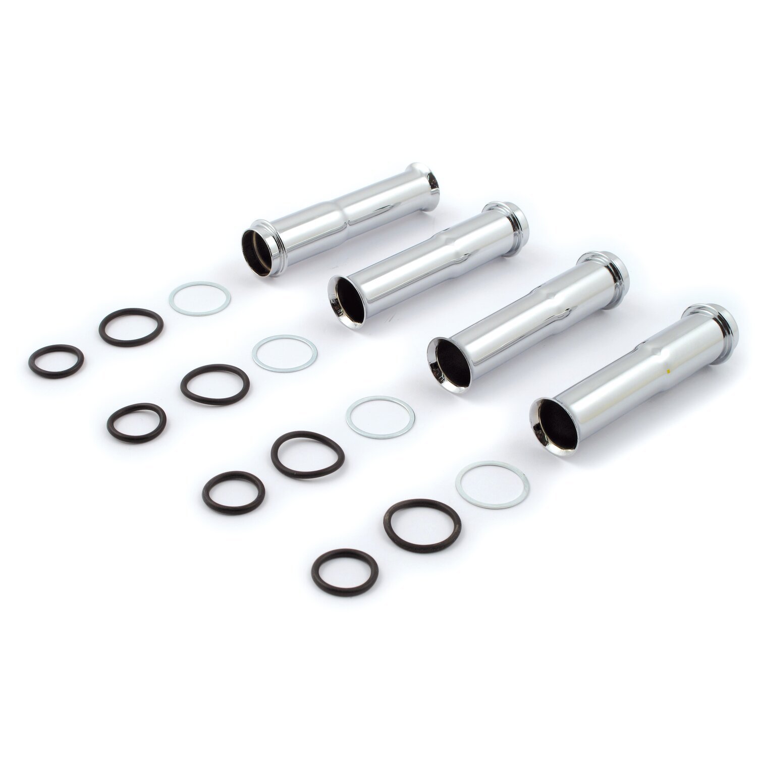 Lower pushrod cover kit. 84-99, Chrome