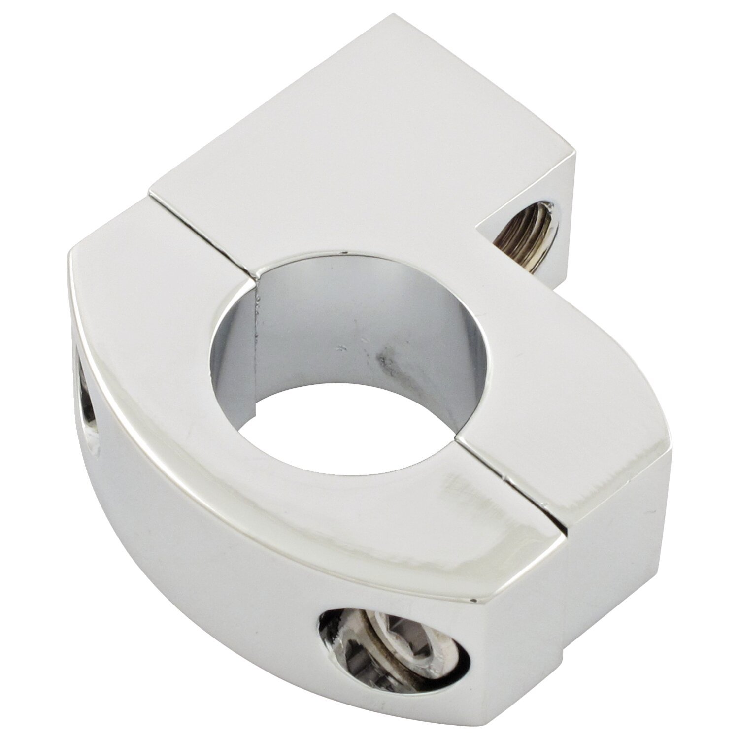 Metric mirror clamp M10 x 1.25 thread, Chrome