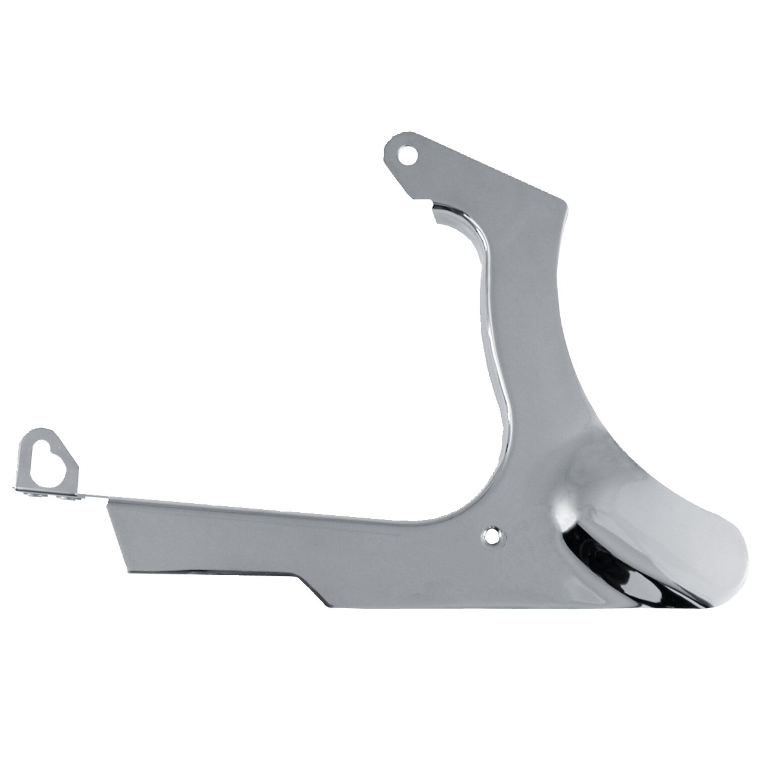 Lower rear belt guard, Silver, Chrome
