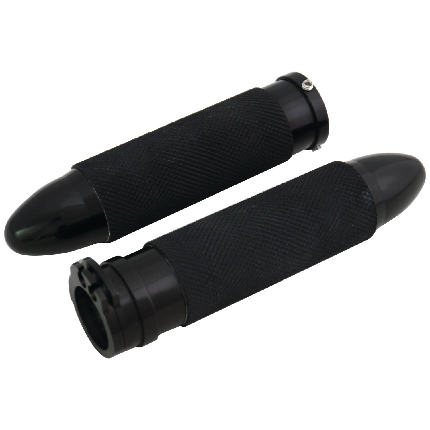 Handlebar grip set, Bullet, Black, Matte