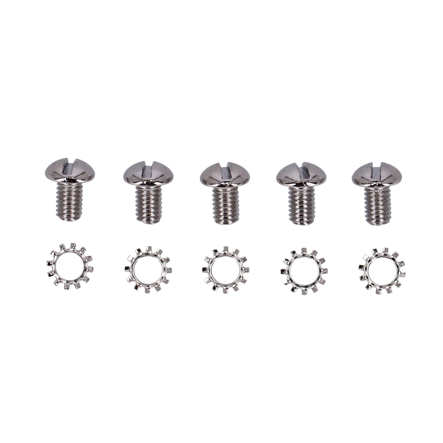 Star hub screws & washer set, Chrome