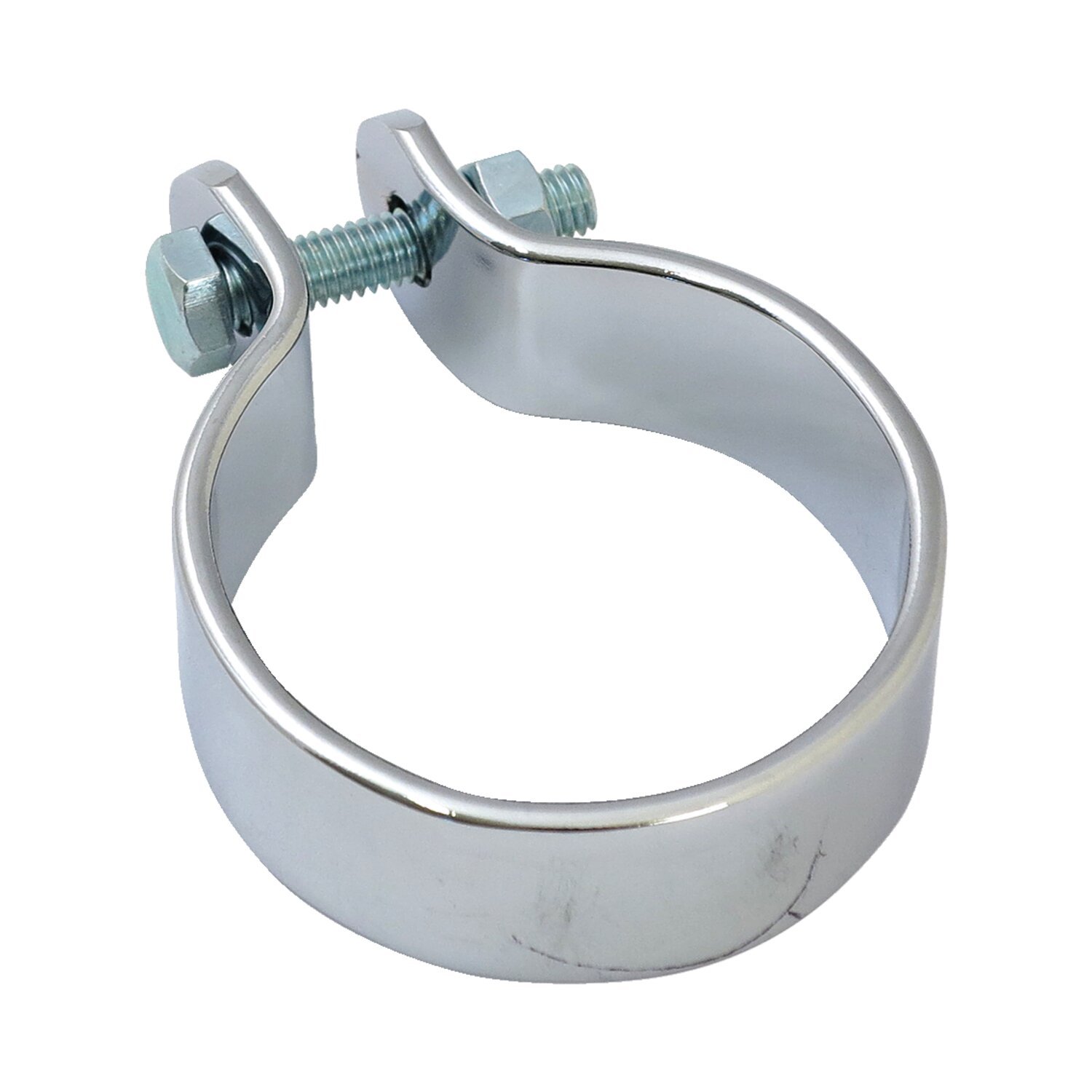 Muffler middle clamp 2, Chrome