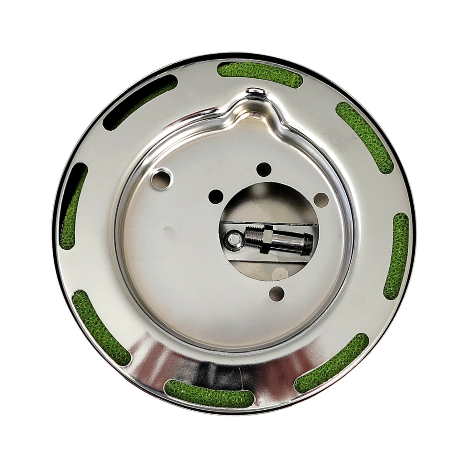 7" round air cleaner assembly, Chrome