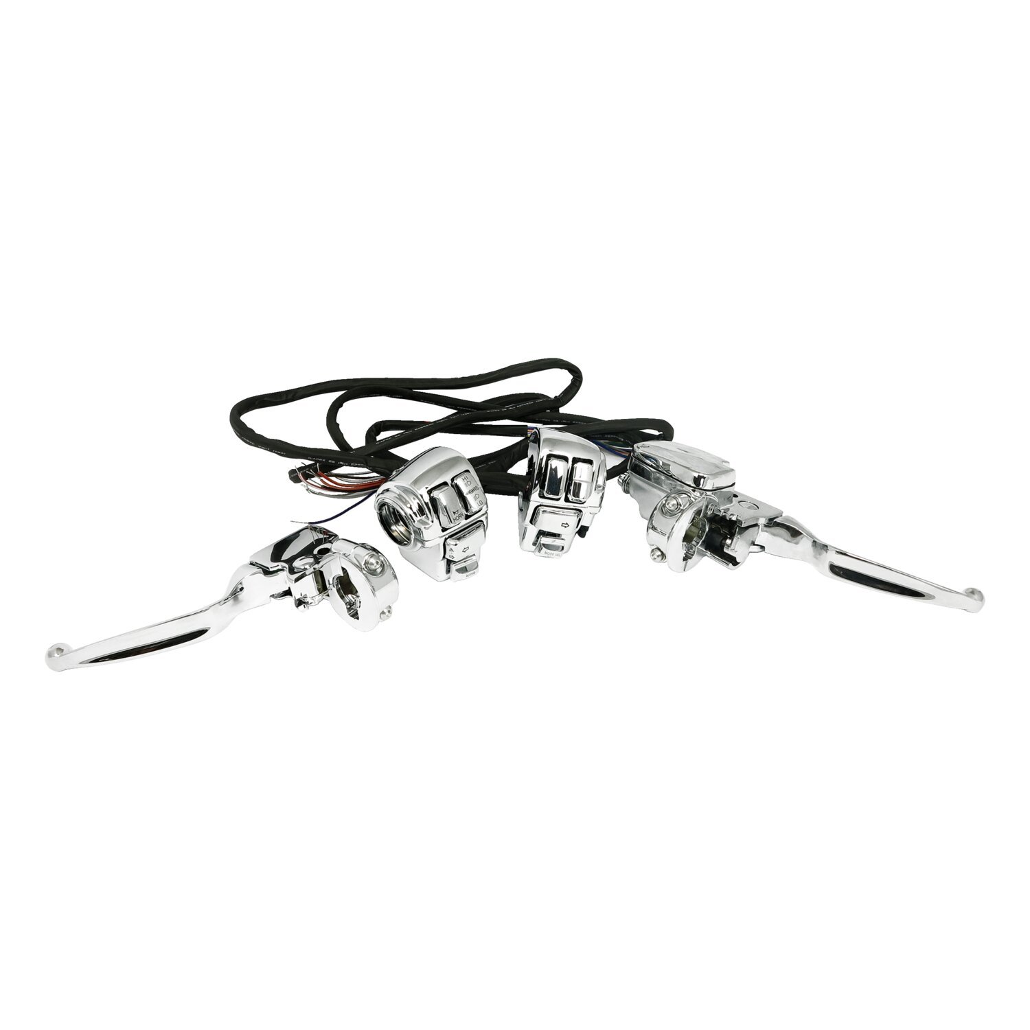 Handlebar control kit, Chrome