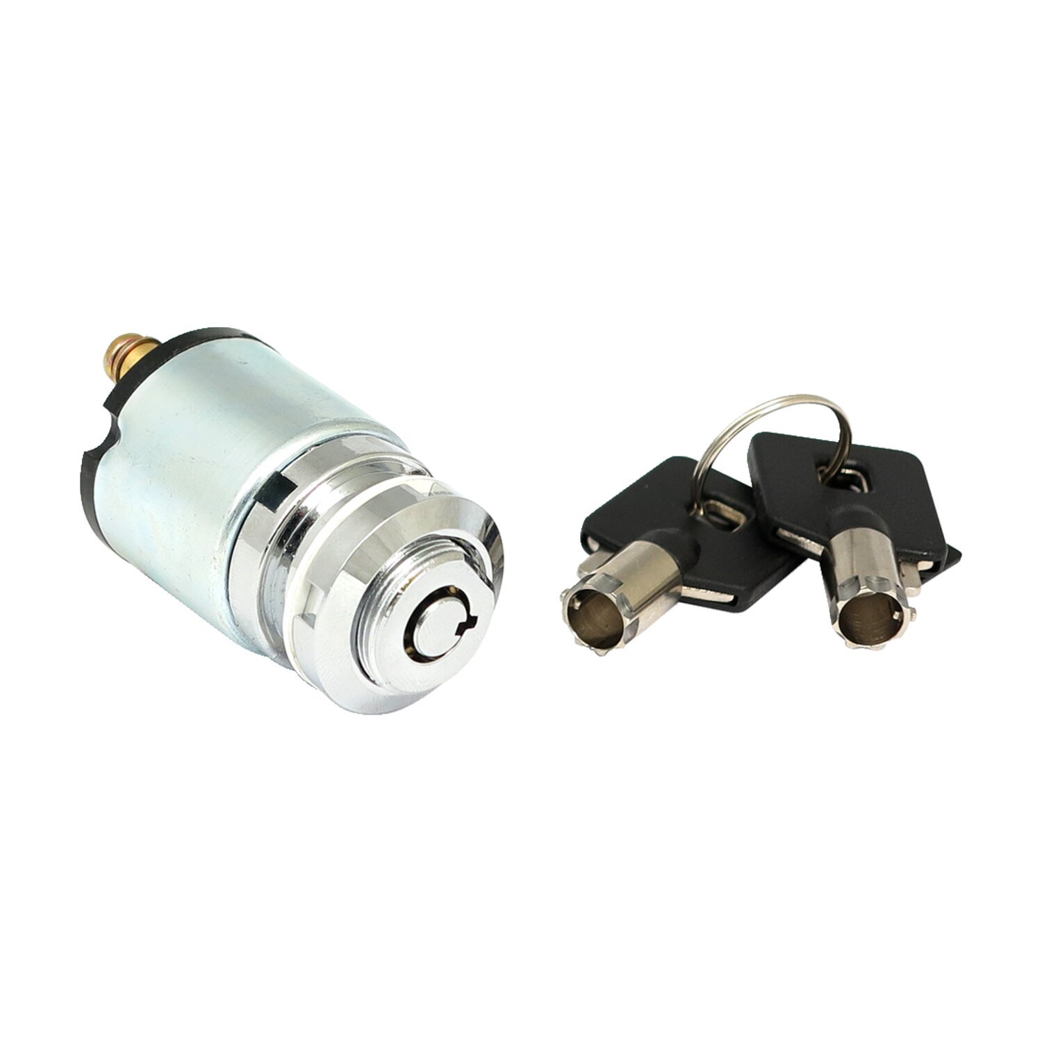 FX style ignition switch 'thin', round key, Chrome