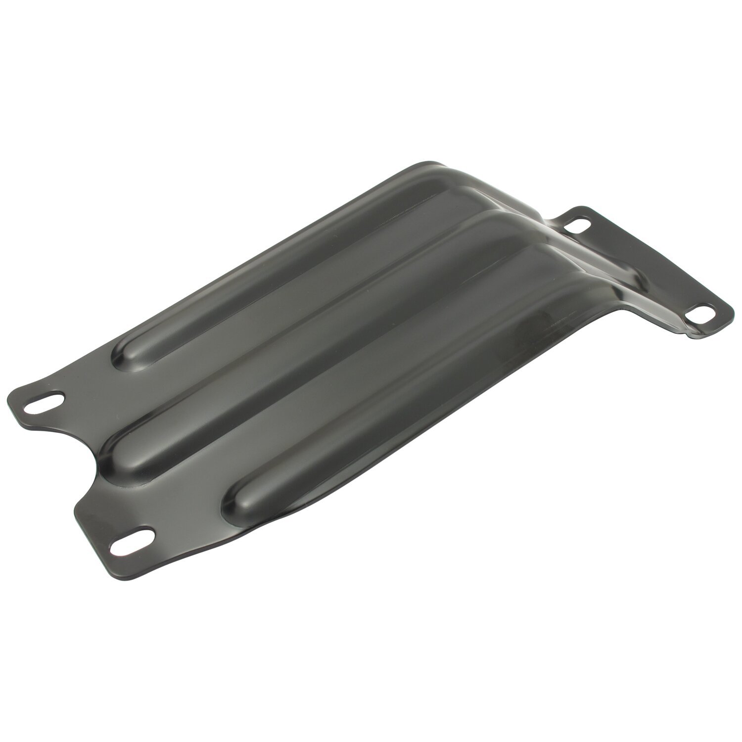 Engine skid plate. Ribbed, Black
