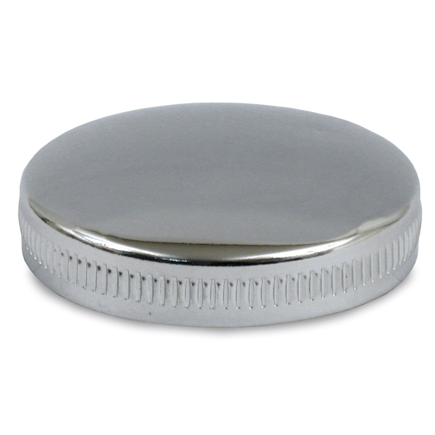 Early bayonet style gas cap, vented right side, Chrome